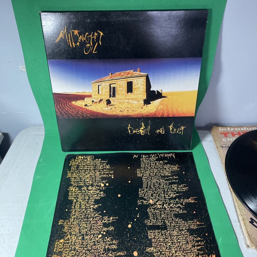 Original 1988 Midnight Oil "Diesel & Dust" LP  (AL-40967) NM+ Beds Are Burning